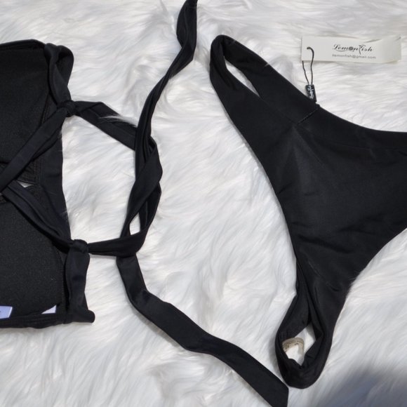 Bikini set Swimsuit Triangle Bikini Set Women Swimwear Halter Bathing Suit - Picture 4 of 4